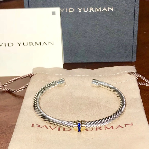 David Yurman Jewelry - *SALE* David Yurman gold/sapphire bracelet